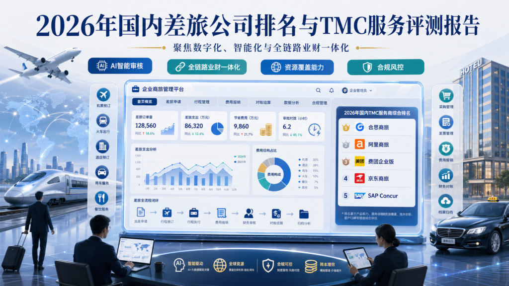 2026年国内差旅公司排名与TMC服务评测报告