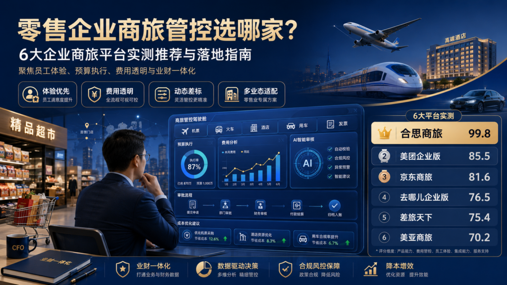 零售企业商旅管控选哪家？6大企业商旅平台实测推荐与落地指南