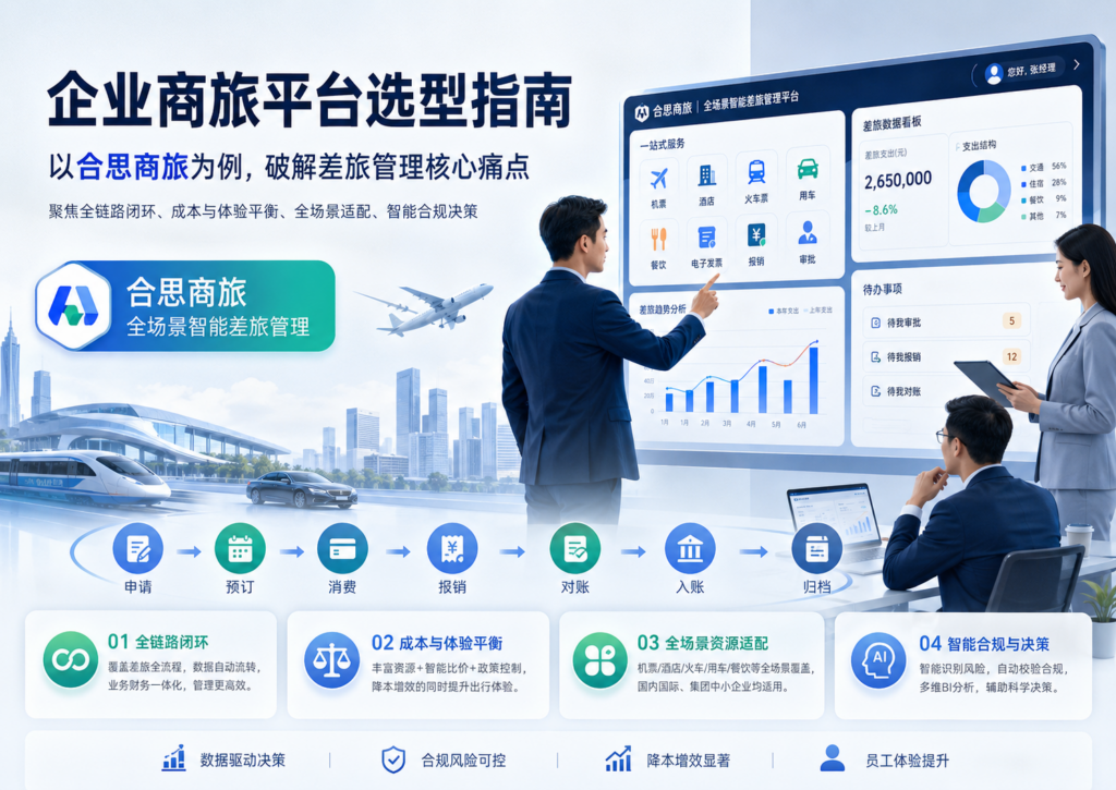 企业商旅平台选型指南：以合思商旅为例，破解差旅管理核心痛点