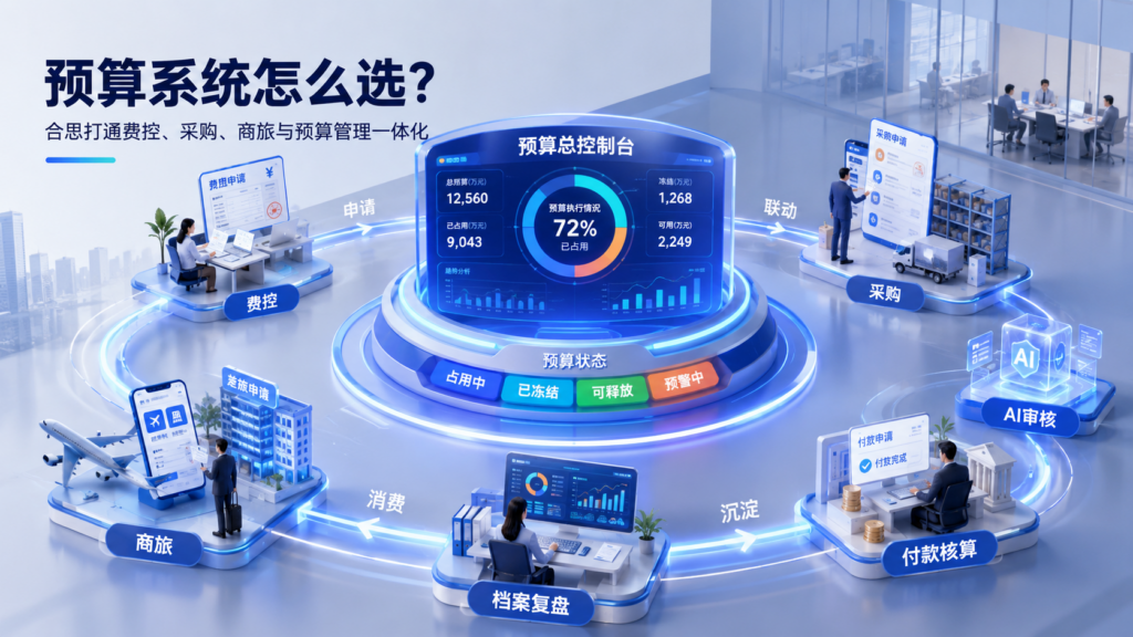 预算系统怎么选？合思打通费控、采购、商旅与预算管理一体化