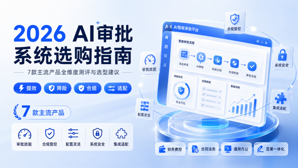 2026AI审批系统选购指南:7款主流产品全维度测评与选型建议